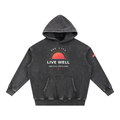 Snow Wash Fleece Oversize Hoodie